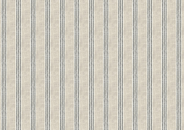 Emily Bond George Stripe Print, Charcoal - Made to Measure Curtains - Image 8
